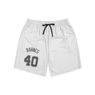 San Antonio Spurs Harrison Barnes White  Unisex Shorts