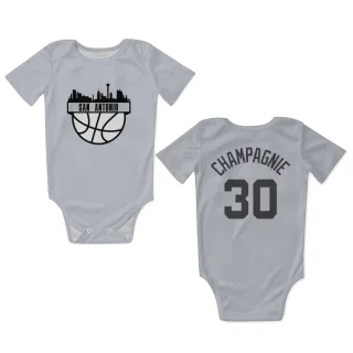 San Antonio Spurs Julian Champagnie Gray  Newborn & Infant Bodysuit