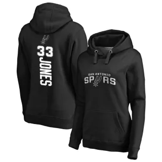 Women's San Antonio Spurs Tre Jones Black Branded Backer Pullover Hoodie