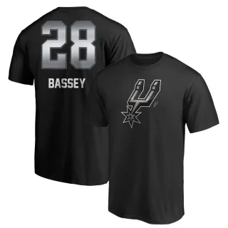 Youth San Antonio Spurs Charles Bassey Black Midnight Mascot T-Shirt